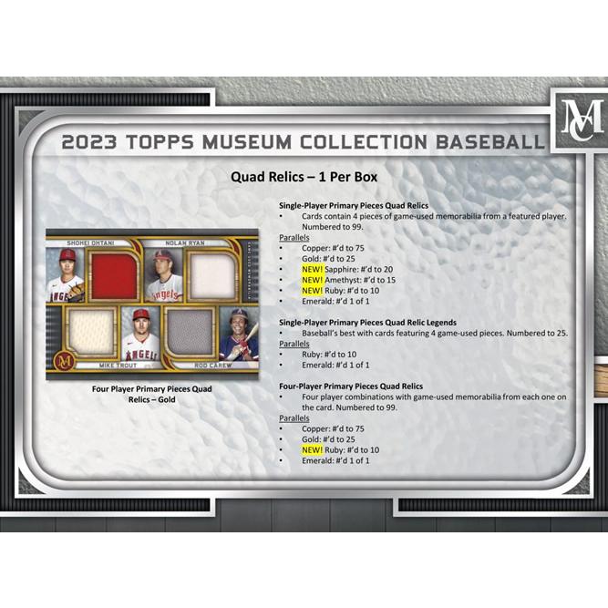 MLB 2023 TOPPS MUSEUM COLLECTION BOX（送料無料） : トレカショップ
