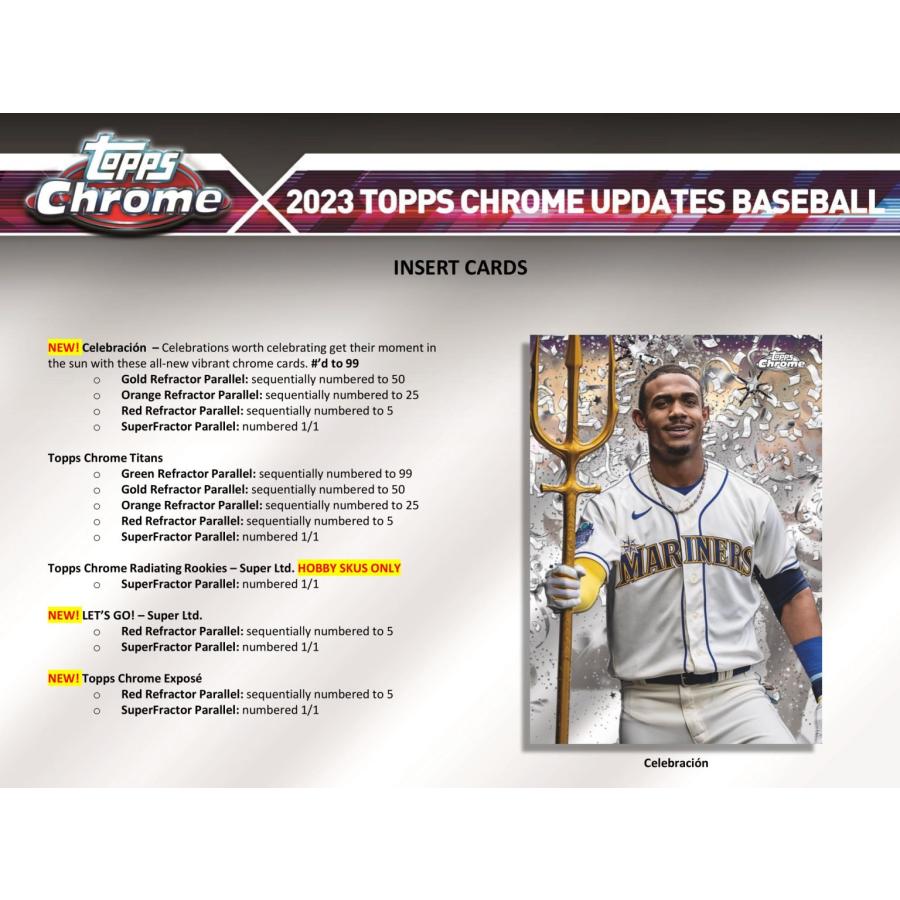 MLB 2023 TOPPS CHROME UPDATES JUMBO BOX｜niki｜05