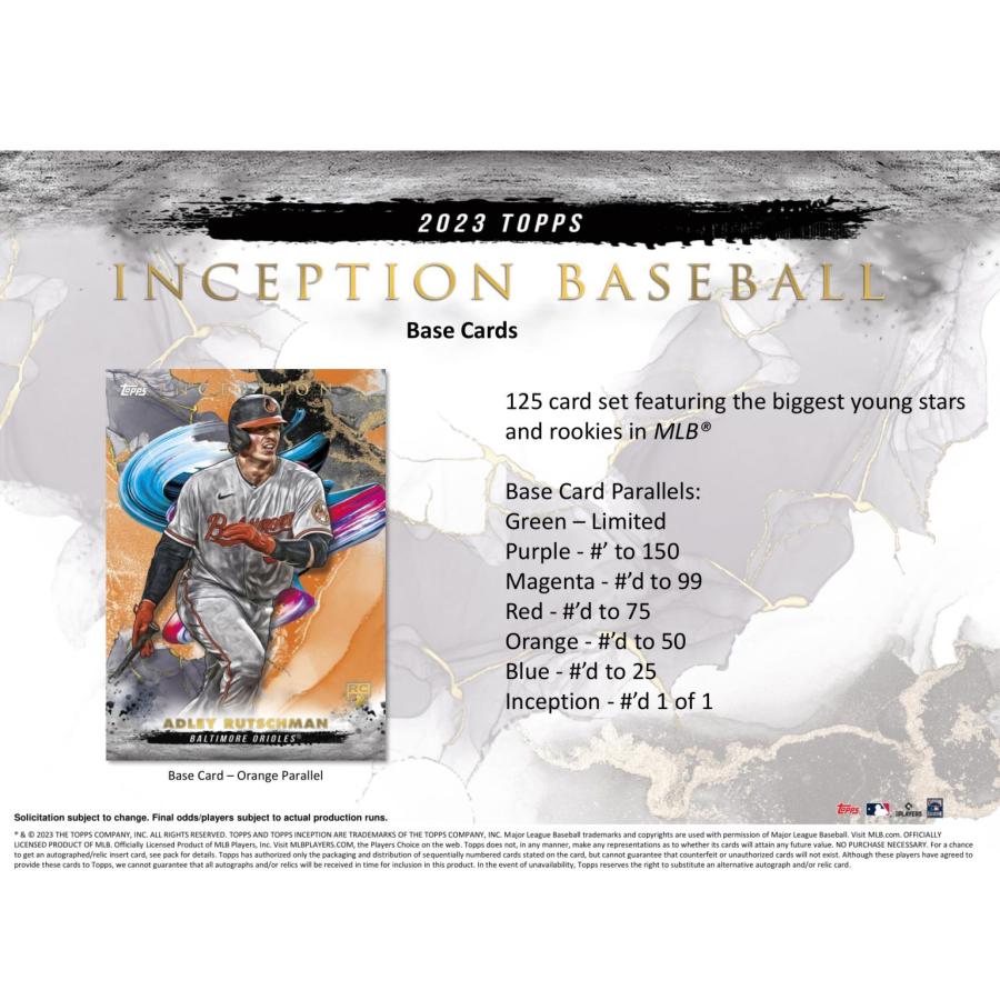 MLB 2023 TOPPS INCEPTION BOX（送料無料）｜niki｜08