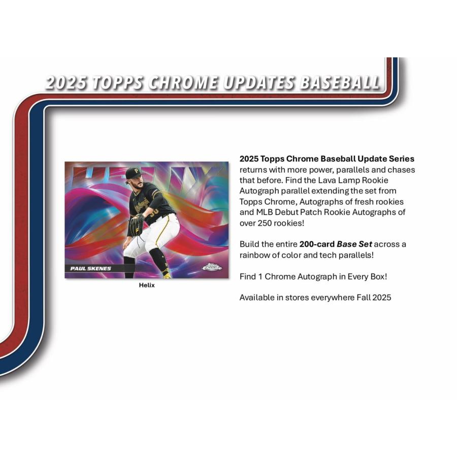 MLB 2025 TOPPS CHROME UPDATES HOBBY BOX（送料無料） : トレカ