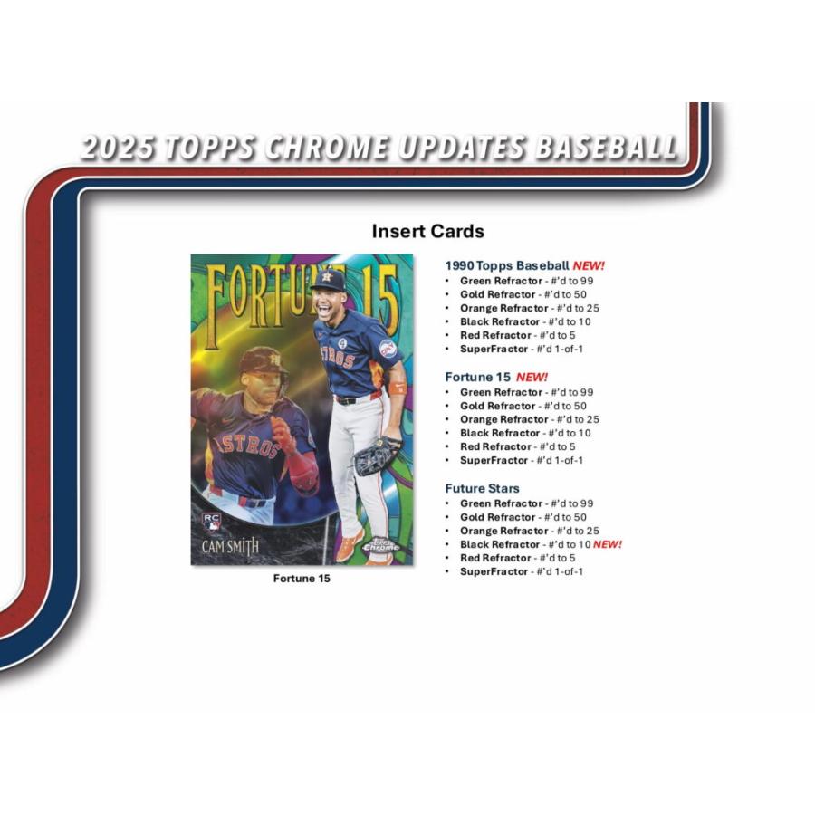 MLB 2025 TOPPS CHROME UPDATES HOBBY BOX（送料無料） : トレカ