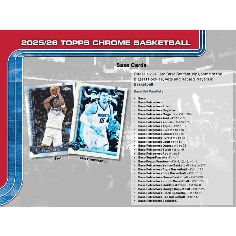 NBA 2025-26 TOPPS CHROME VALUE BOX（送料無料） : トレカショップ二