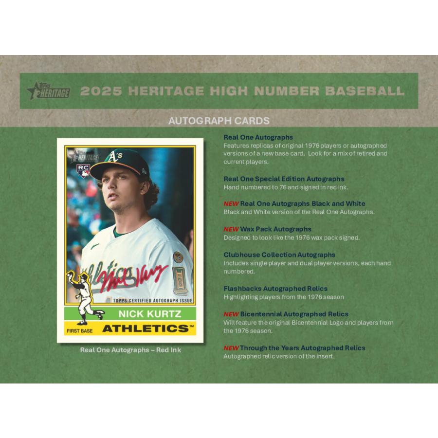 MLB 2025 TOPPS HERITAGE HIGH NUMBER HOBBY BOX（送料無料） : トレカ