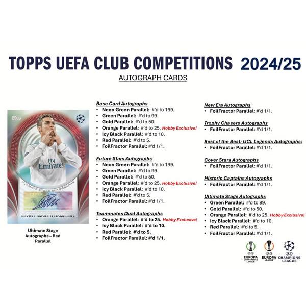 SOCCER 2024-25 TOPPS UEFA CLUB COMPETITION HOBBY BOX(送料 SOCCER 2024-25 TOPPS UEFA CLUB COMPETITION HOBBY BOX(送料