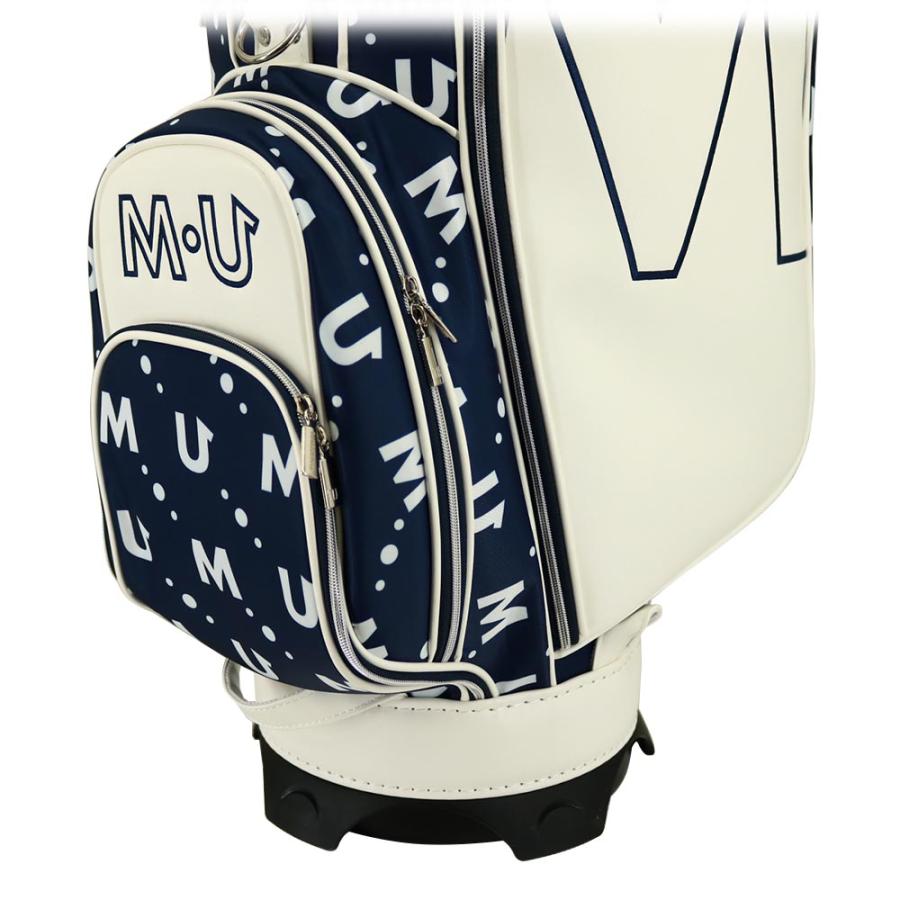 希少エムユースポーツキャディバッグ M・U SPORTS エムユースポーツ（MU_SPORTS） 撥水 モノグラム 総柄ロゴ