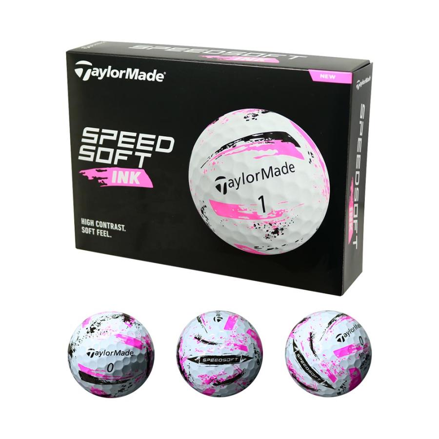 テーラーメイド TaylorMade スピードソフトインク ボール ピンク 1ダース 2025 | 