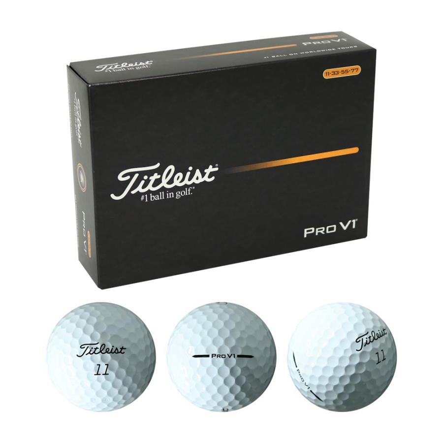 タイトリスト Titleist Pro V1 ボール （ダブルナンバー） ホワイト 1ダース 2025 | 