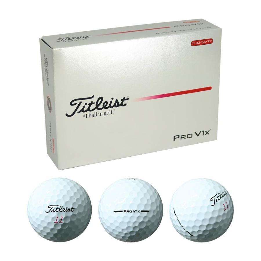 【新品】2025最新モデル　タイトリスト PRO V1x ホワイト 2ダース+1 Titleist ProV1x 2025年モデル白 2ダース 新品】2025最新モデル
