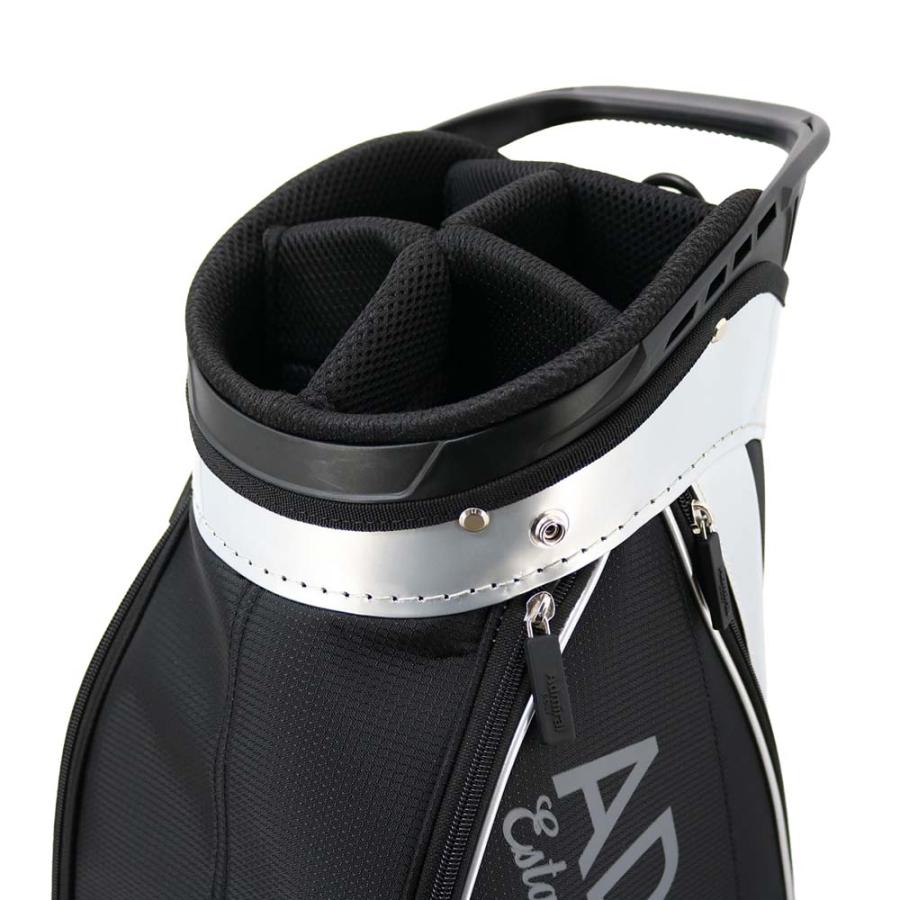 アドミラルキャディバッグ、シルバー×ブラック アドミラルキャディバック Admiral ゴルフバッグ キャディバッグ