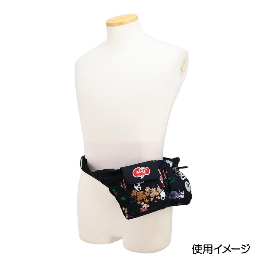 エムユースポーツ MU SPORTS リバースジップ軽量ウエストポーチ
