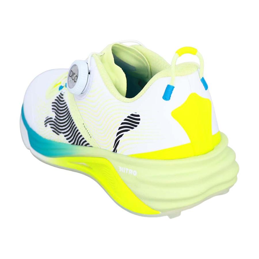 プーマ PUMA シャドウキャット ニトロ 2.0 ディスク スパイクレスシューズ 312991(05) ホワイト/イエロー/ブルー 2026