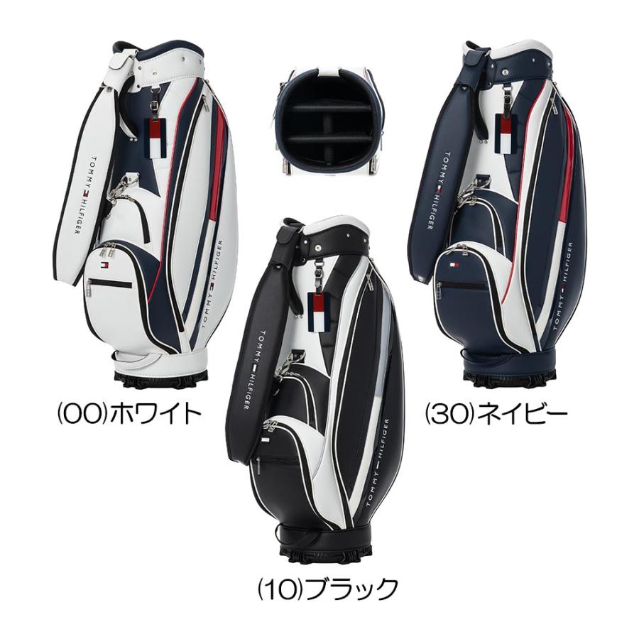 トミーヒルフィガー カート キャディバッグ〔ベーシック〕 黒　thmg6sc7 トミーヒルフィガー Tommy Hilfiger カートキャディバッグ ベーシック