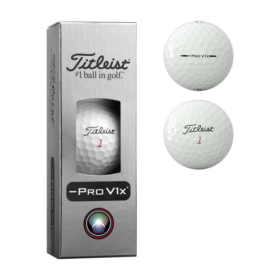 Titleist Pro V1x レフトダッシュ3ダース タイトリスト Titleist Pro V1x LEFT DASH ボール ホワイト 1スリーブ