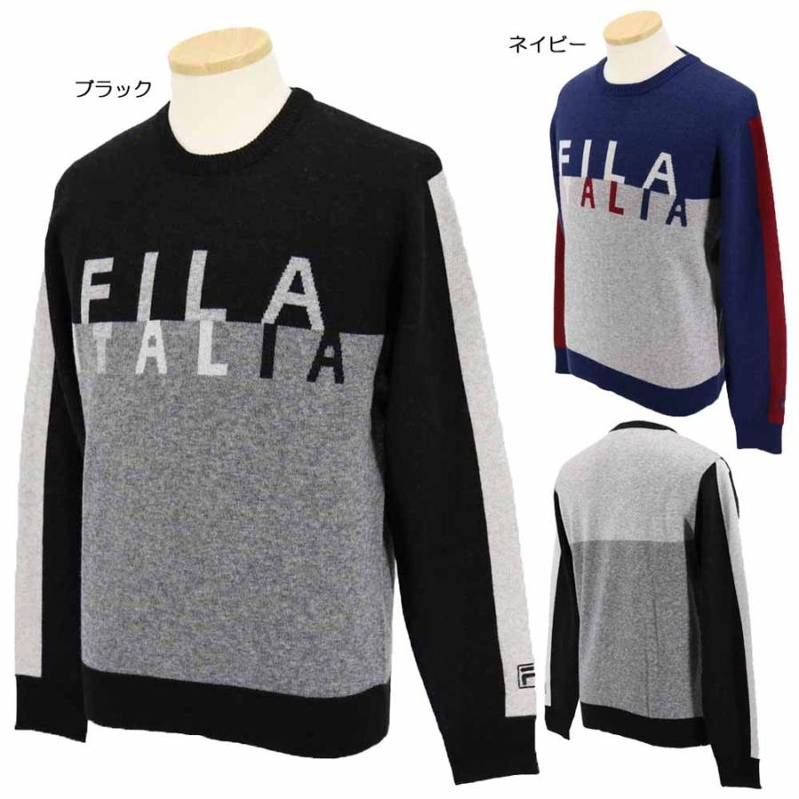 21秋冬 Fila クルーネックセーター 781 701 トレーナー セーター ベスト ワンピース ゴルフウェア フィラ Fila 二木ゴルフpaypayモール店 通販 Paypayモール