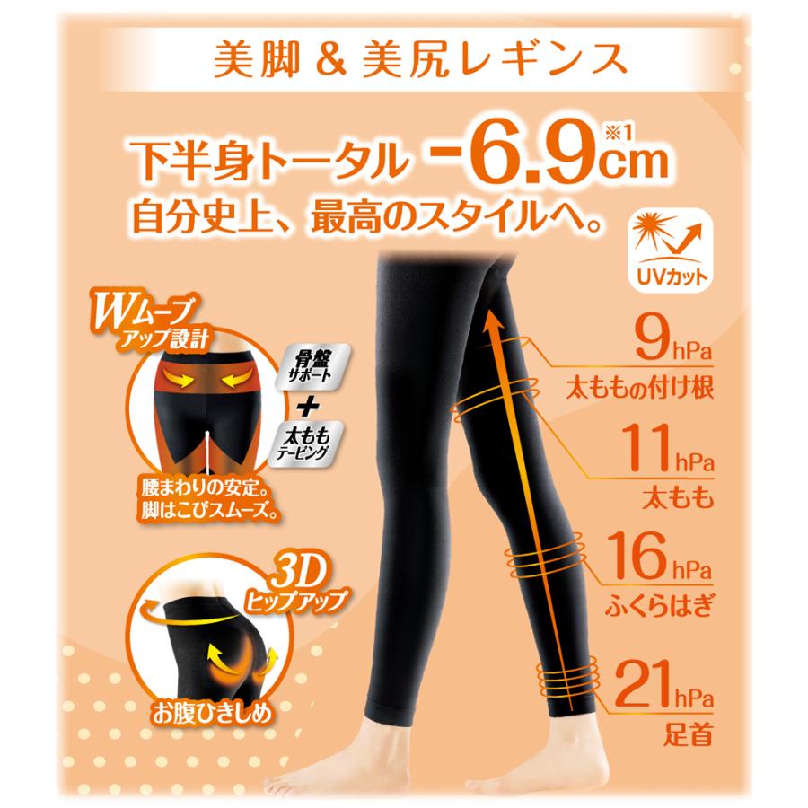 その他ブランド SLIMWALK GOLF 美脚＆美尻レギンス レイヤードタイプ M-L SWG002 レディースゴルフウェア 2024春夏｜nikigolf｜03