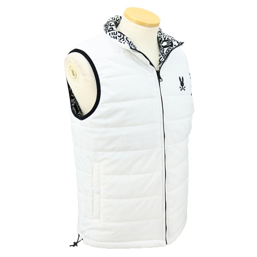 Psycho Bunny（サイコバニー） 総柄フォントロゴ リバーシブルベスト