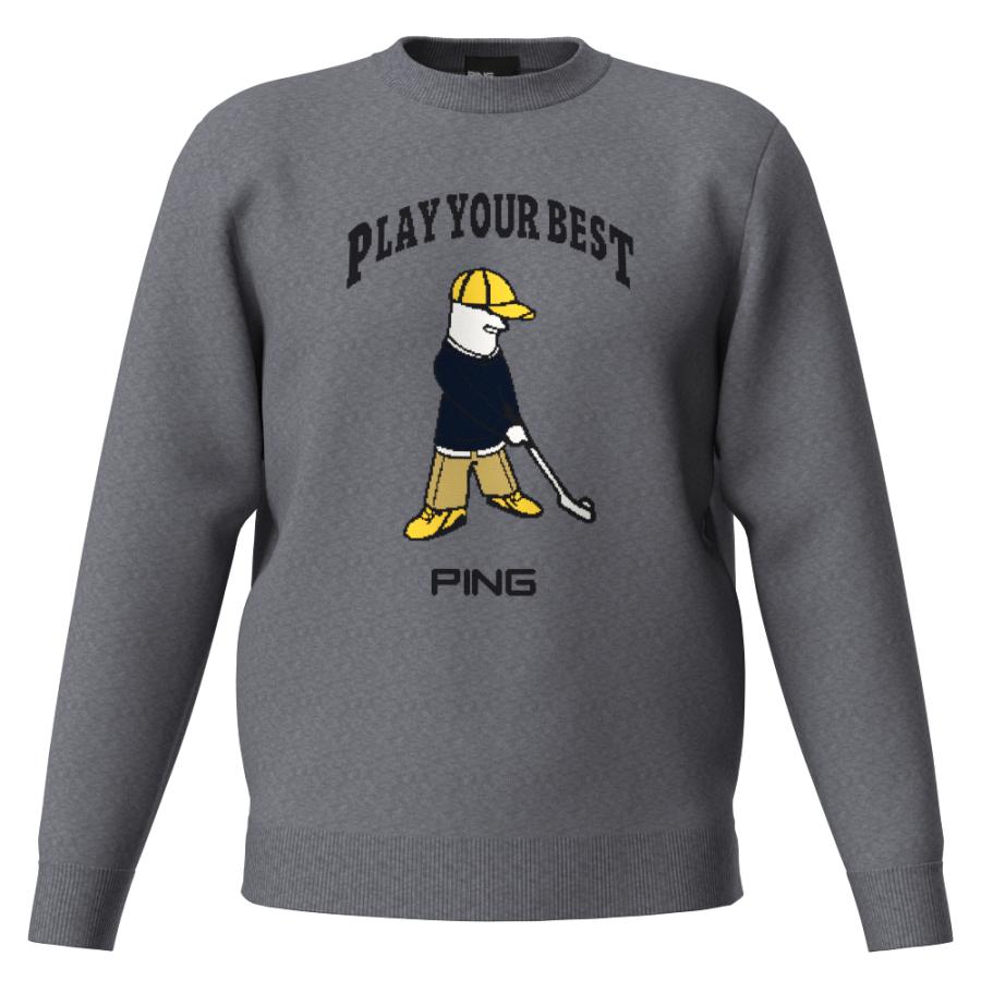 PING（ピン） Mr.PINGジャガードクルーネックニットプルオーバー 621