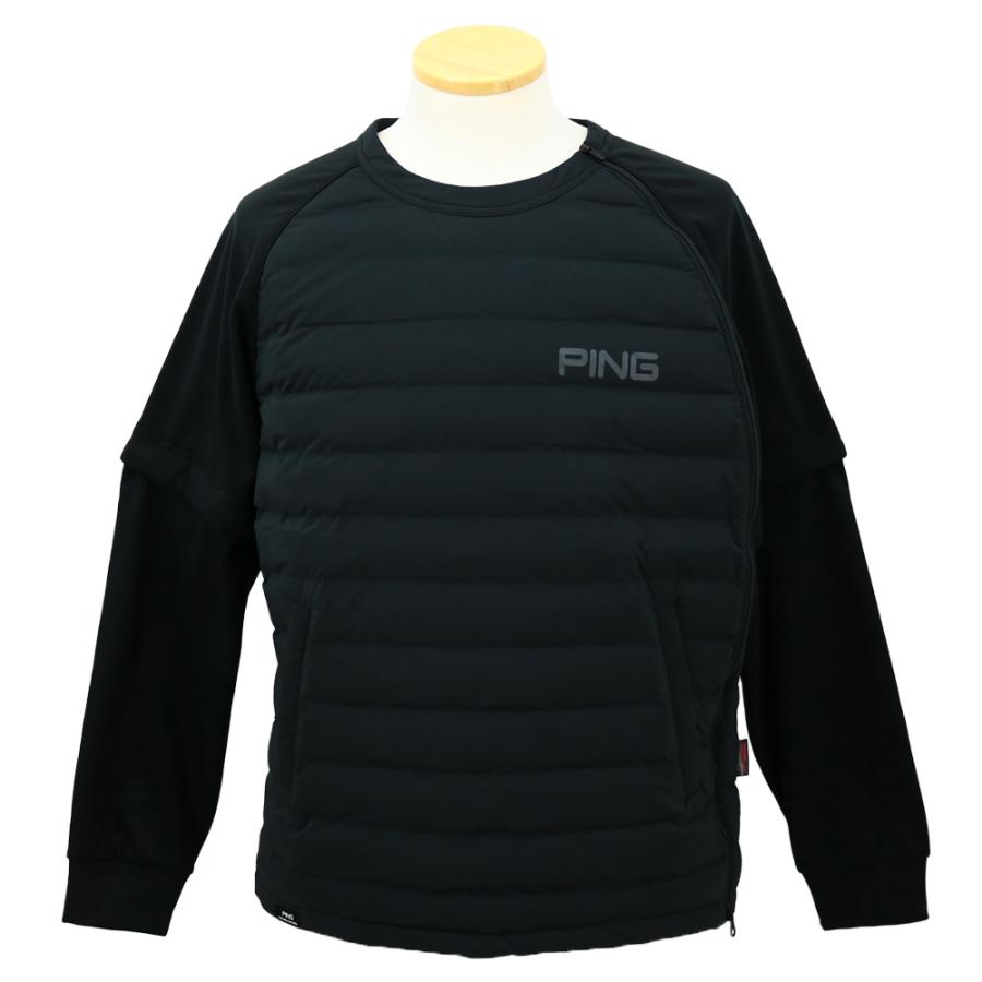 極美品 【PING】ピン トライストレッチ中綿プルオーバー スニード M ピン PING メンズ ゴルフ 中綿ジャケット トライストレッチ高機能中綿