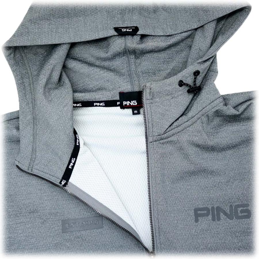 ピン PING 全方向ストレッチ接結裏メッシュハーフジップスウェットフーディ 621-6162203 メンズウェア 26春夏モデル_4