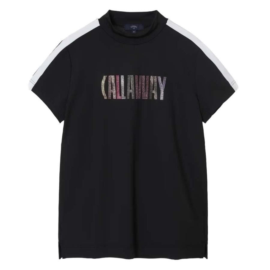 キャロウェイ Callaway 半袖モックネックシャツラインストーン付 C26134209 レディースウェア 26春夏モデルの画像