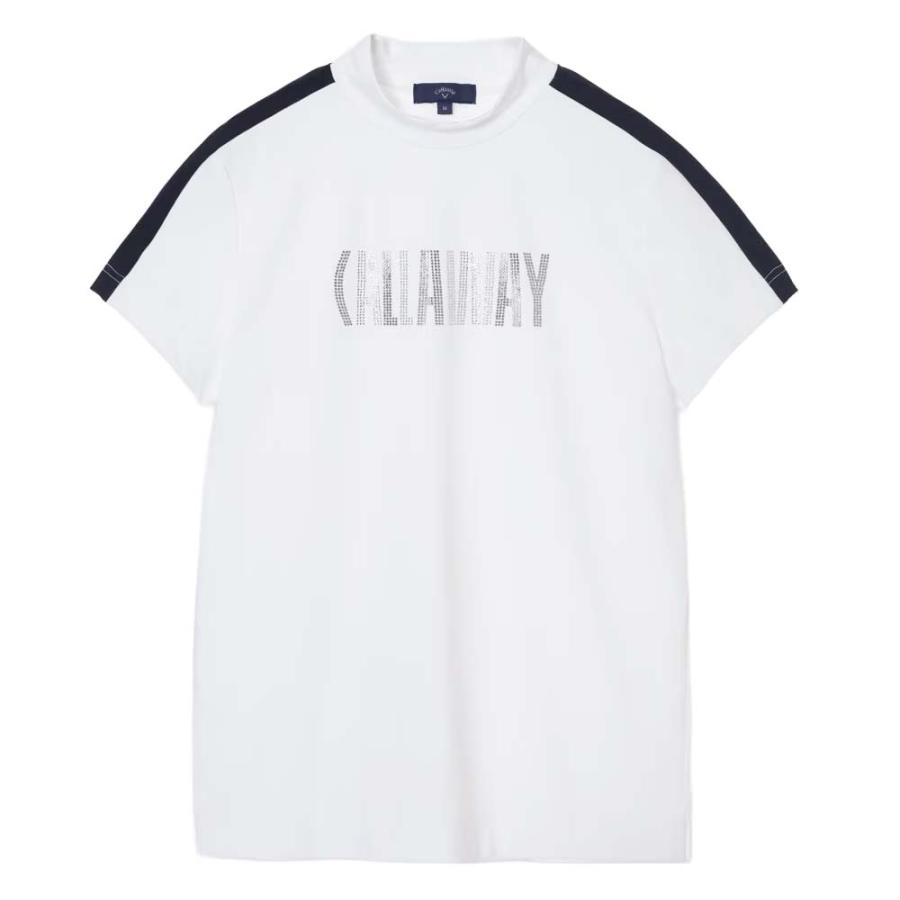 キャロウェイ Callaway 半袖モックネックシャツラインストーン付 C26134209 レディースウェア 26春夏モデルの画像
