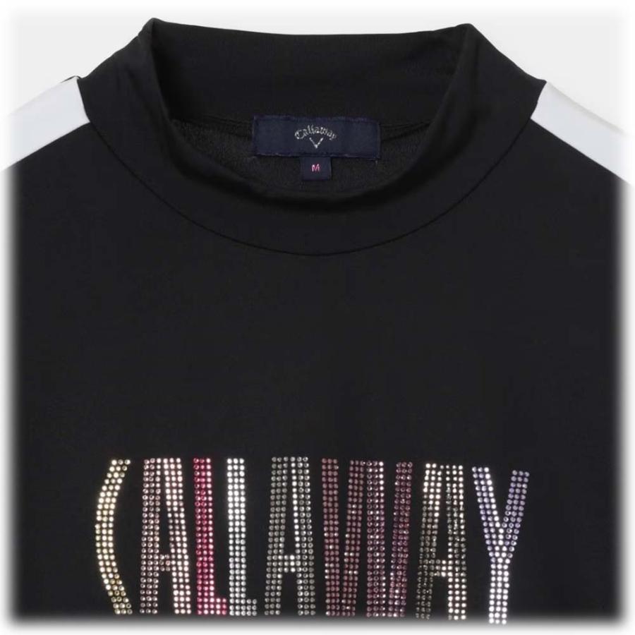 キャロウェイ Callaway 半袖モックネックシャツラインストーン付 C26134209 レディースウェア 26春夏モデルの画像