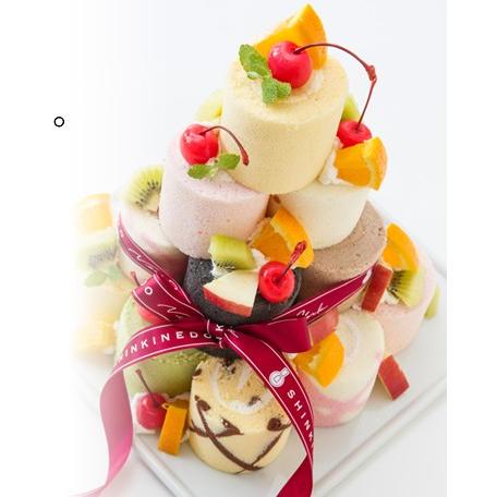 送料無料 9種のミニロールを自己流アレンジで楽しむロールケーキタワー 18個 新杵堂 A 01 16 泉果通販 通販 Yahoo ショッピング