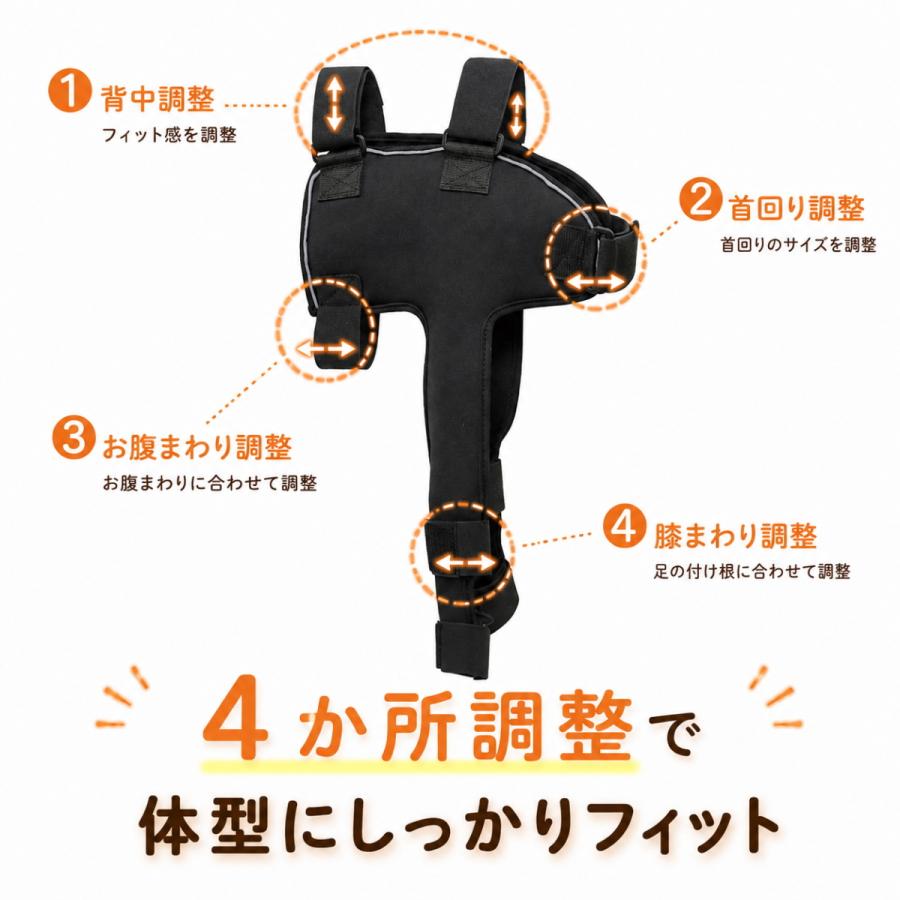 新商品 犬用 肩関節サポーター 温感サポート 4点サイズ調整 ずれにくい
