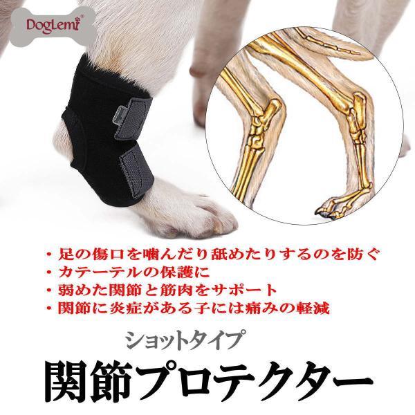 犬 サポーター 後足用 ショット 小型犬 中型犬 大型犬 関節サポーター