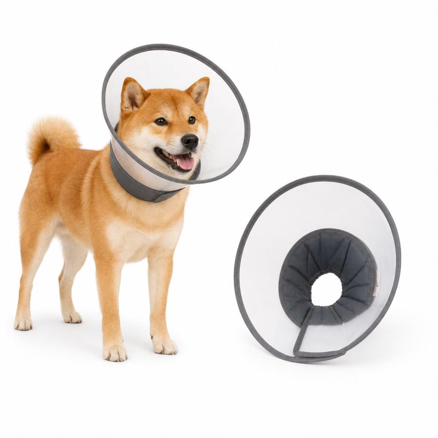 犬 猫 エリザベスカラー ソフト 透明 軽量 傷舐め防止 術後 ケガ 介護