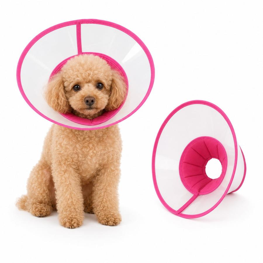 犬 猫 エリザベスカラー ソフト 透明 軽量 傷舐め防止 術後 ケガ 介護