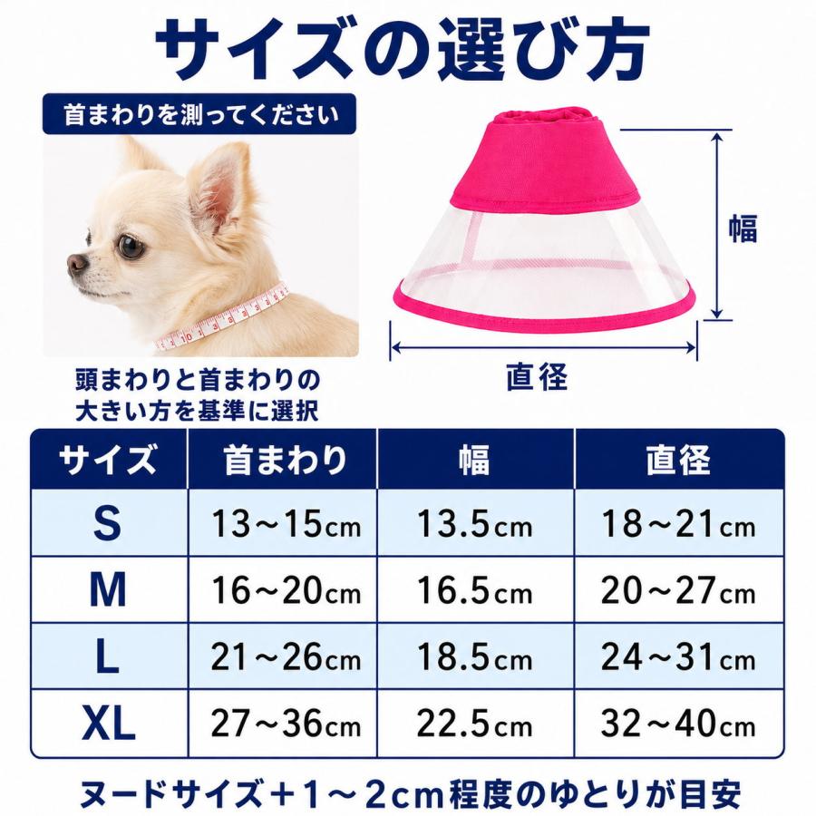 犬 猫 エリザベスカラー ソフト 透明 軽量 傷舐め防止 術後 ケガ 介護