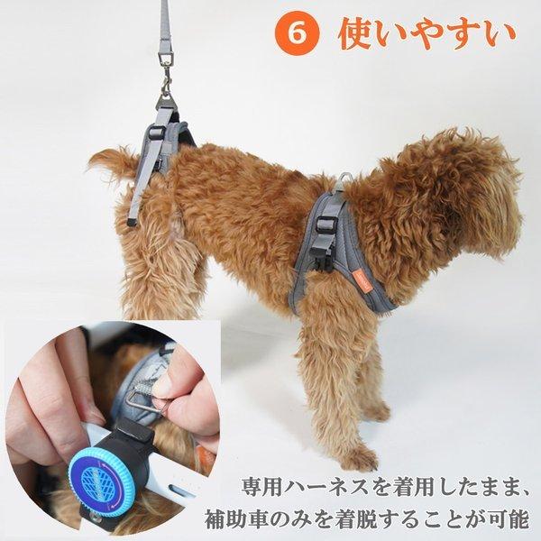 犬用 車椅子 後ろ足 2輪 XS幅広サイズ 小型犬 中型犬 ハーネスセット