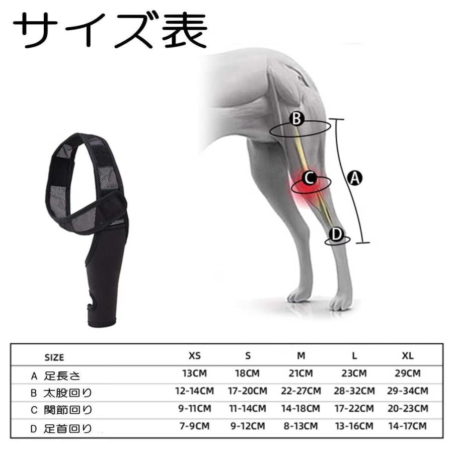 犬 サポーター 前足後足左右兼用 小型犬 中型犬 大型犬 関節サポーター 関節プロテクター 膝サポーター 関節保護 老犬介護 介護用品 シニア 肘当て 床ずれ｜nikkashop｜08