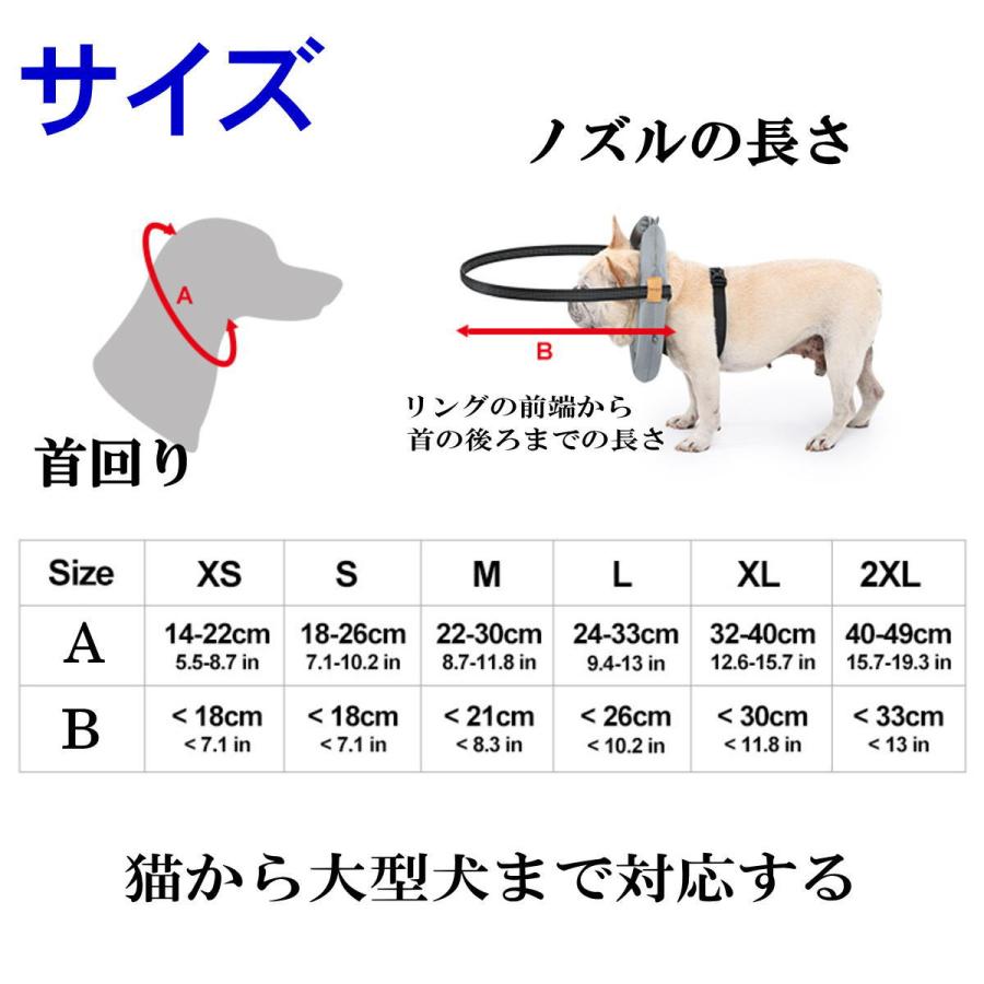 新商品 盲犬 盲目リング ペット用盲目リング フェイスガード セーフ