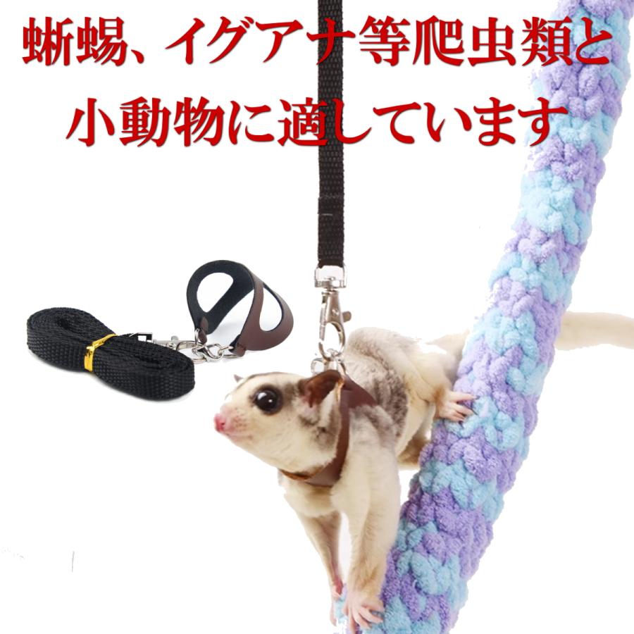 フェレット　バイト　小動物用お手入れ用品セット　本数が減ったので割引しました 小動物 ハーネスリードセット 3サイズ 調節可能 爬虫類