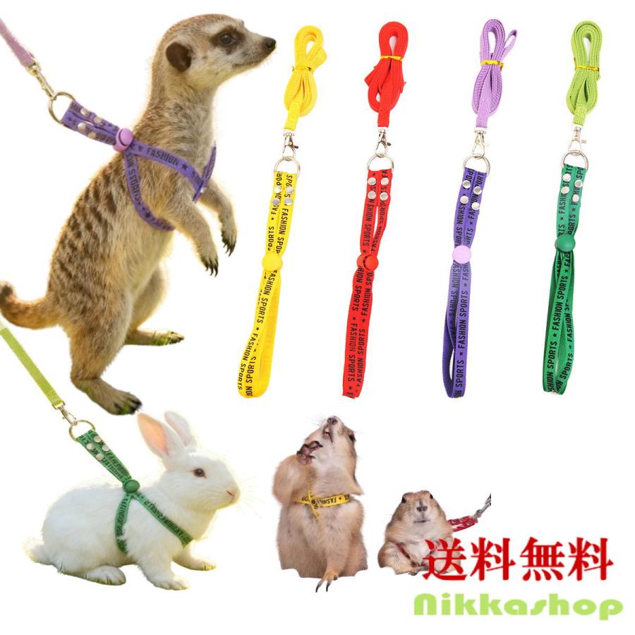 新商品 うさぎ ハーネスリードセット 小動物用 ソフト スモールペット 