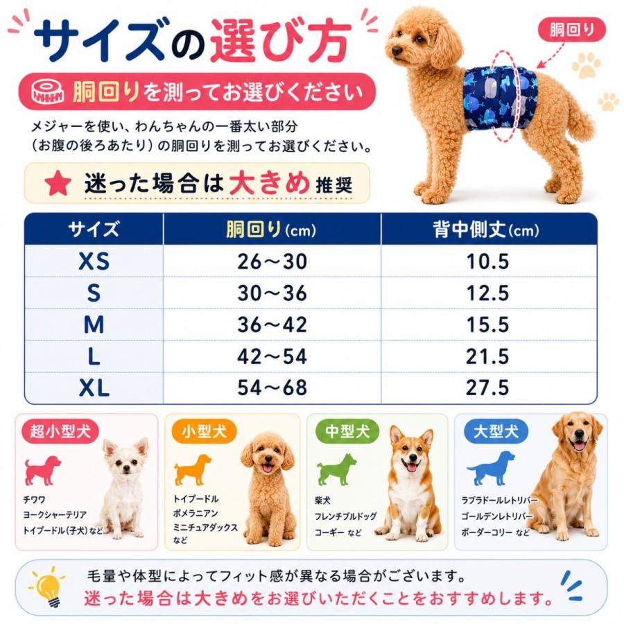 新商品 マナーベルト 犬 オス用 吸水パッド付き 裏メッシュ 表TPU 防水