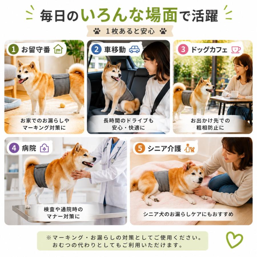 マナーベルト 犬 男の子 メッシュ 通気性抜群 夏用 マーキング防止 お