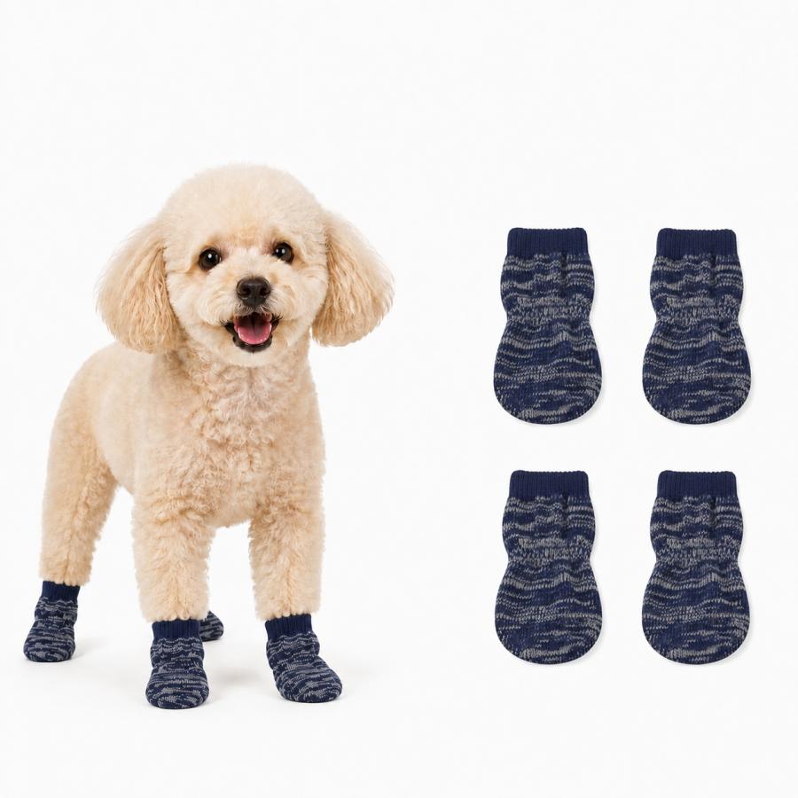 犬 靴下 滑り止め 撥水 厚手 4枚セット 室内用 肉球保護 XXS XS S M