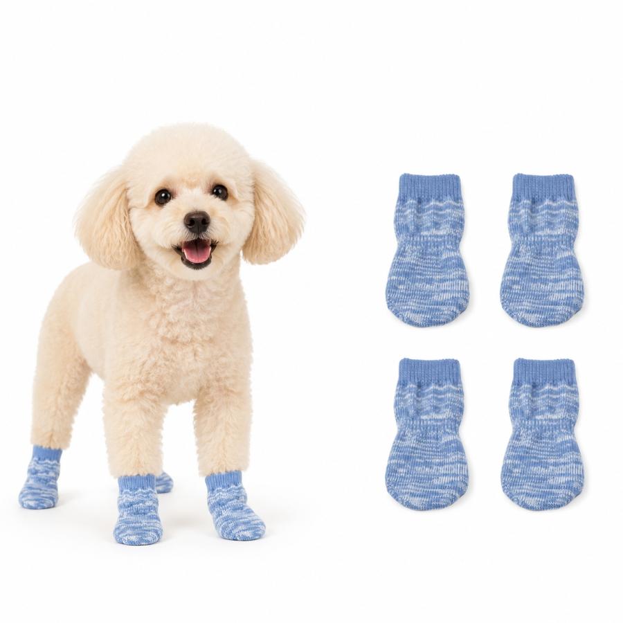 犬 靴下 滑り止め 撥水 厚手 4枚セット 室内用 肉球保護 XXS XS S M