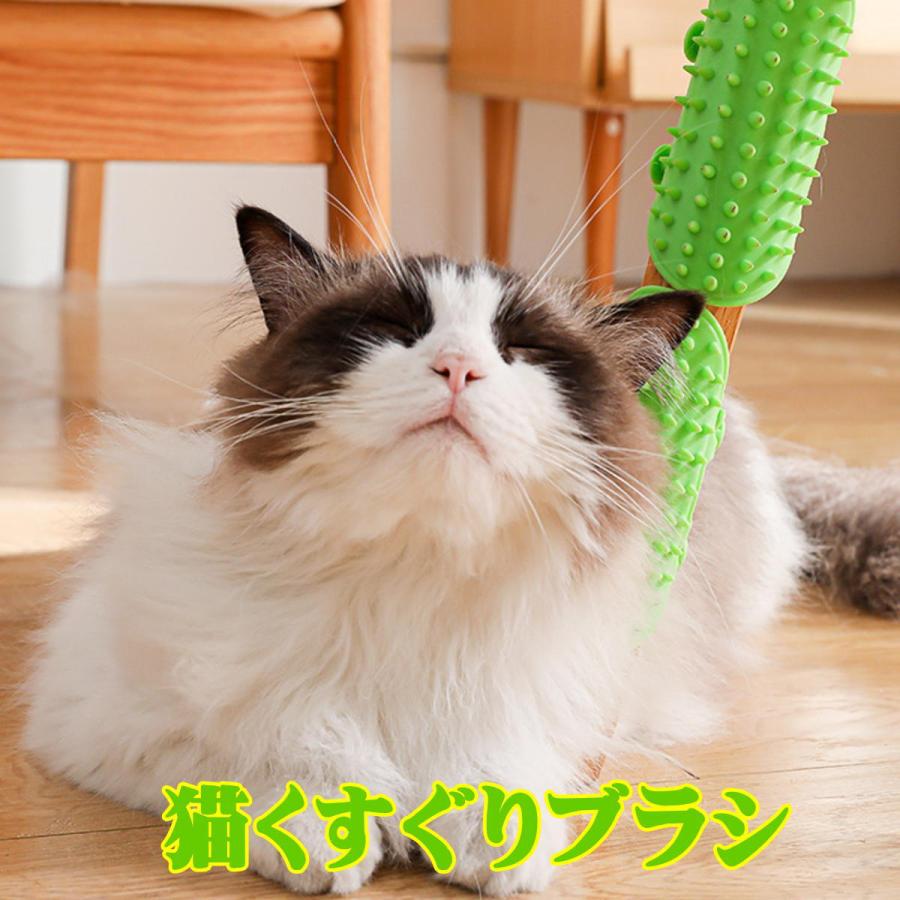 新商品 猫用ブラシ 痒み止めブラシ ペット用くすぐりブラシ セルフ