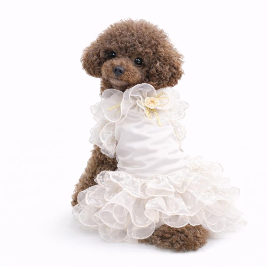 犬 ドレス ワンピース ペット服 犬服 小型犬 中型犬 レース チュール