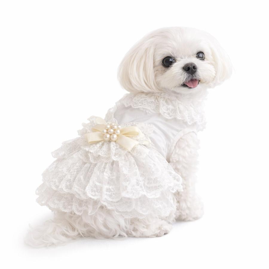 犬 ドレス 犬服 ウェディングドレス XS S M L XL 小型犬 中型犬 レース