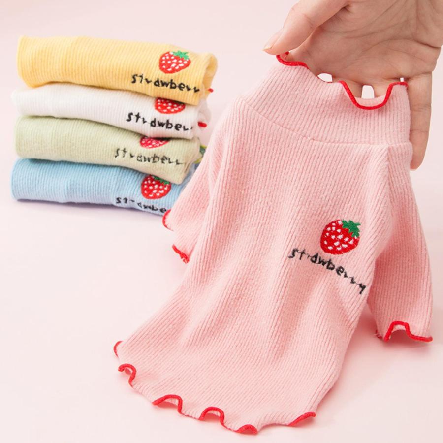 セール 犬 服 おしゃれ いちごシャツ Tシャツ カットソー ハイネックT