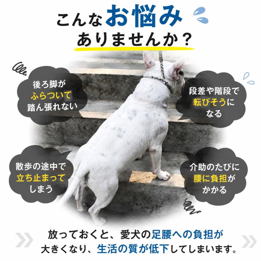 犬 歩行補助ハーネス 介護ハーネス 老犬 シニア犬 後ろ足 前足 腰