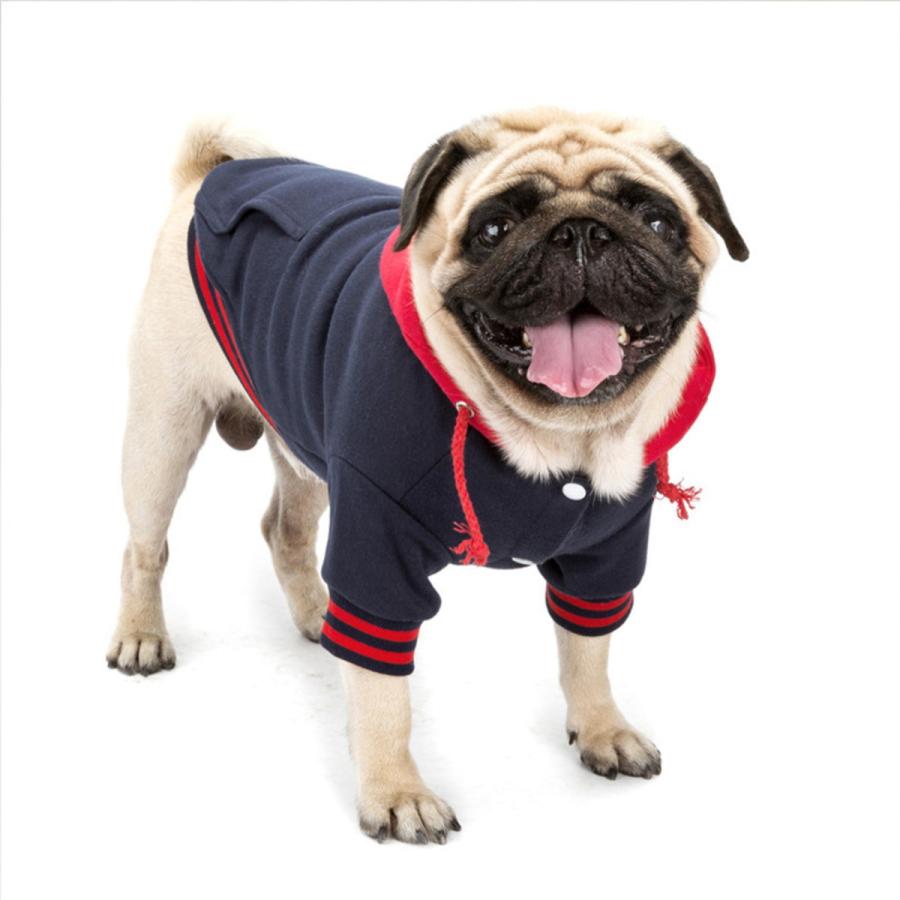 セール20％OFF 犬 服 パーカー フード付き 犬用ウェア 秋冬 裏起毛