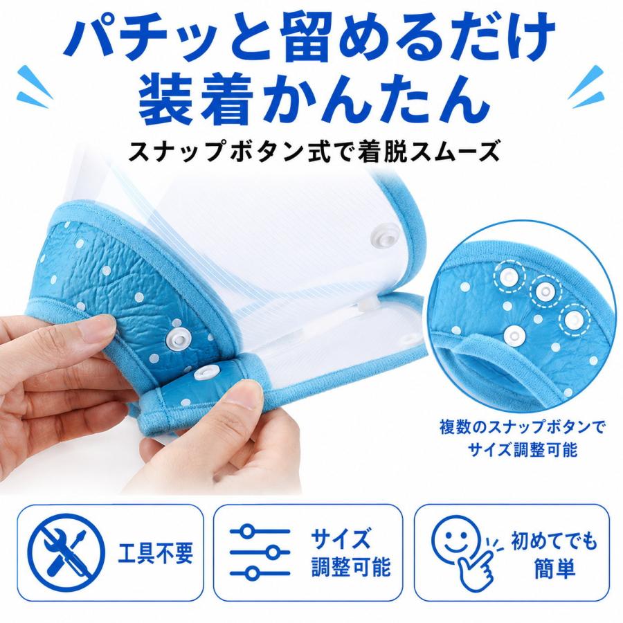 エリザベスカラー 犬 猫 ベル型 透明 ソフト 視界クリア 軽量 防水