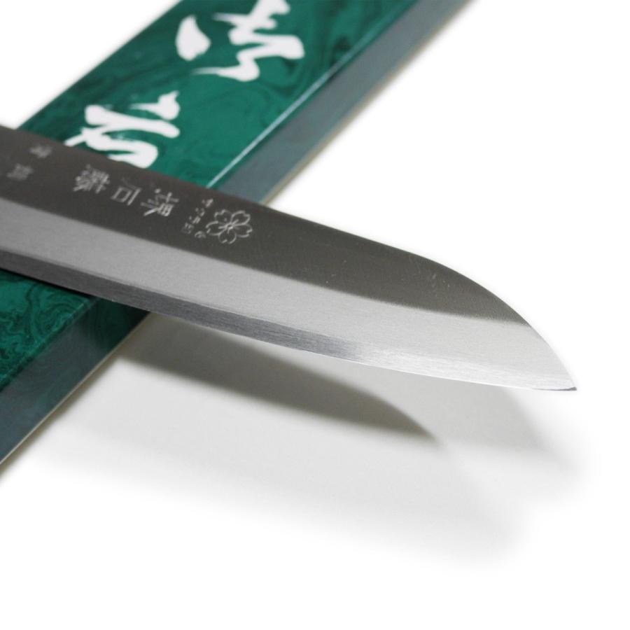 堺石藤 青鋼 割込 中三徳包丁 140mm 口金無し : 日光 匠家 ヤフー店