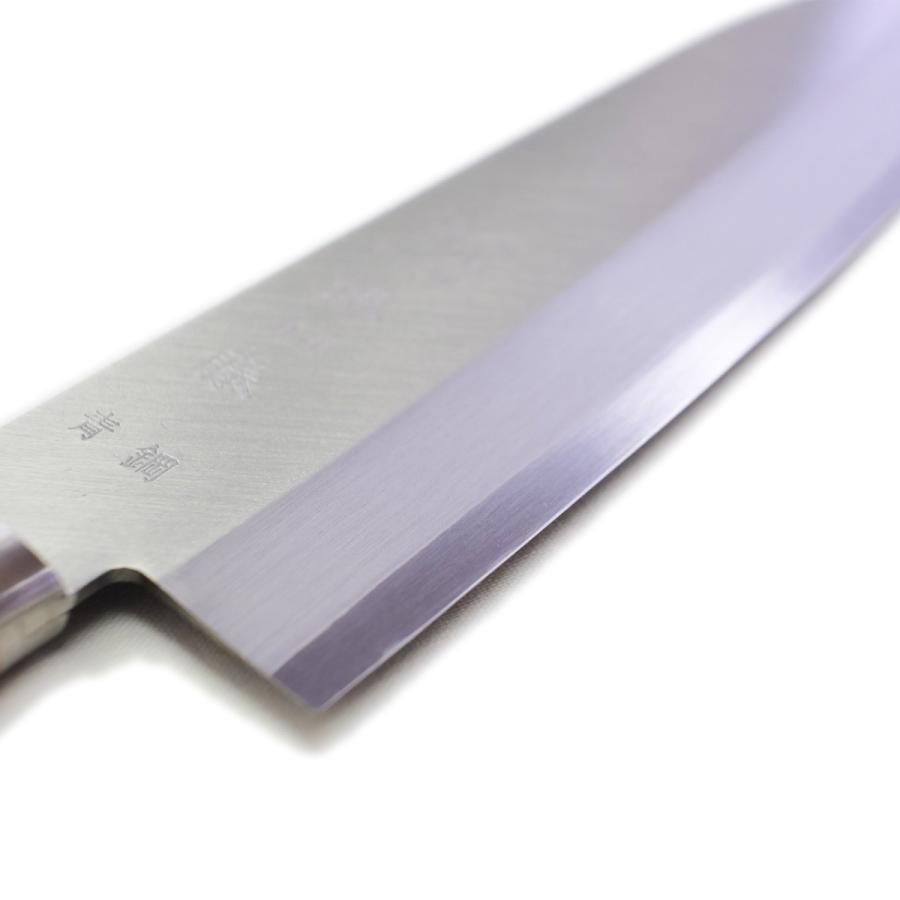 桜 堺石藤 青鋼 割込 三徳包丁 170mm 口金付き : 日光 匠家